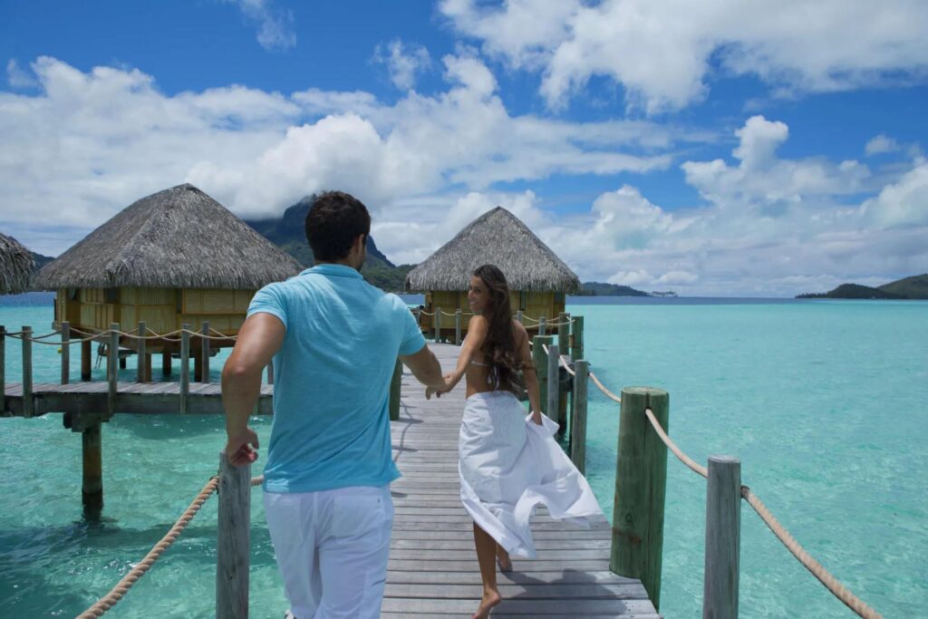 Luxury overwater villa for a fantasy honeymoon